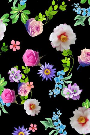 玫瑰印花华亿平台图片