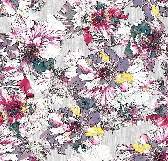 抽象花卉印花华亿平台图片