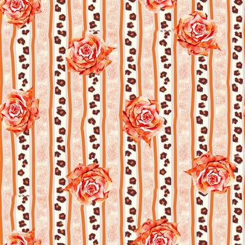 689321-花卉豹纹条纹