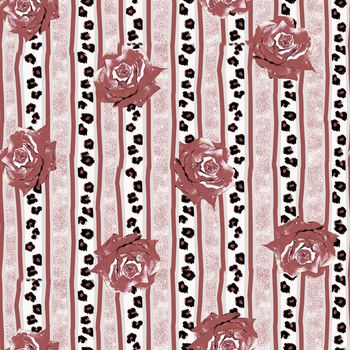 689322-花卉豹纹条纹豆