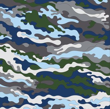 卡通迷彩印花华亿平台图片