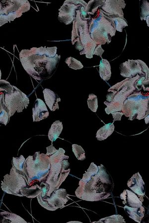 黑底印花华亿平台图片