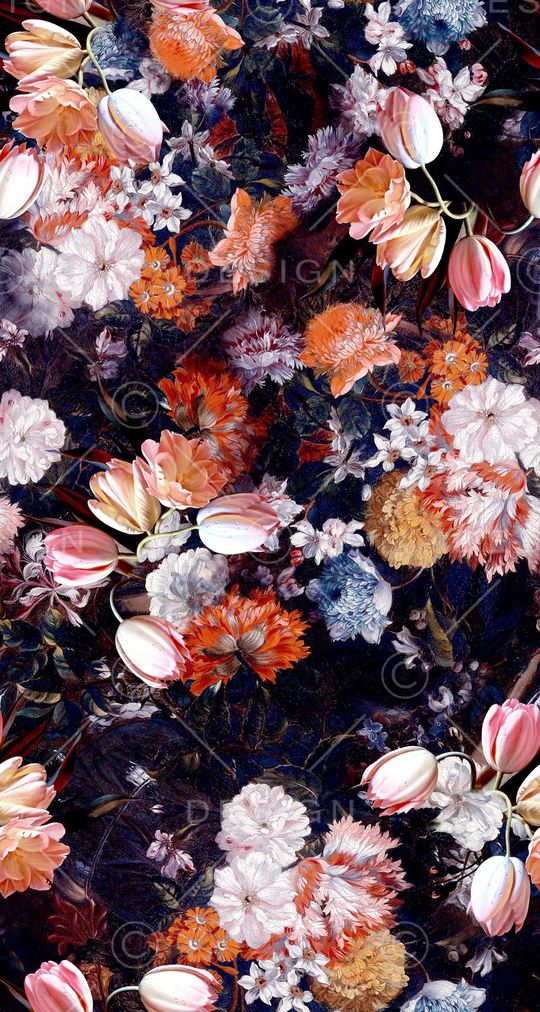 油画花卉印花华亿平台图片