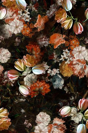 油画花卉印花华亿平台图片