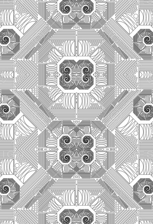 几何印花华亿平台图片