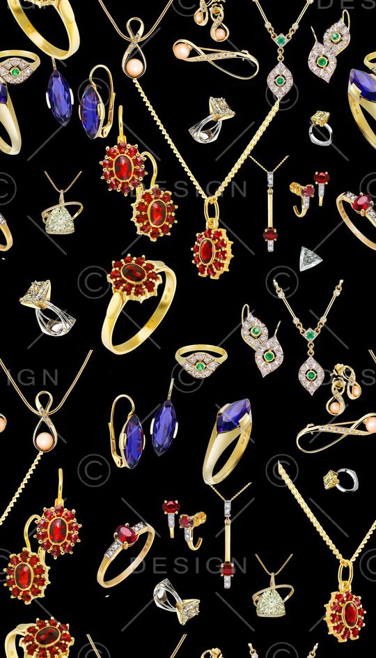 时尚珠宝印花华亿平台图片