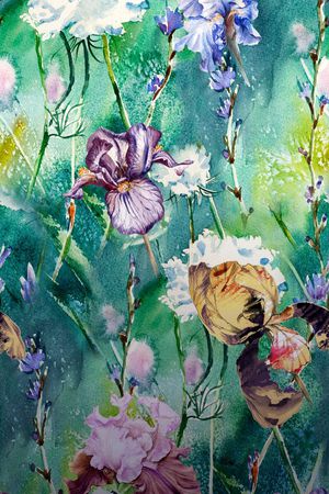 兰花印花华亿平台图片