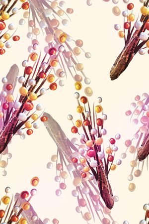 树枝印花华亿平台图片