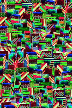 条纹印花华亿平台图片