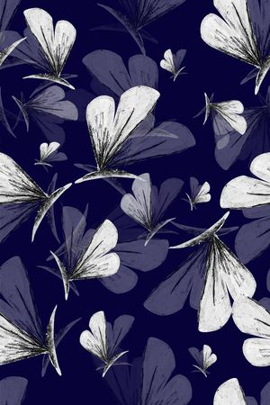 蝴蝶印花华亿平台图片