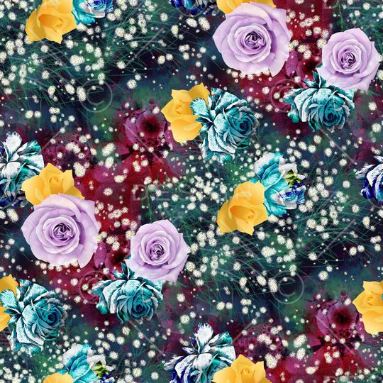 乱花印花华亿平台图片