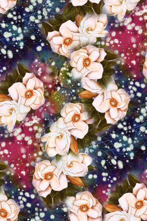 乱花印花华亿平台图片