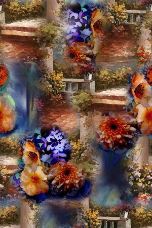 乱花印花华亿平台图片