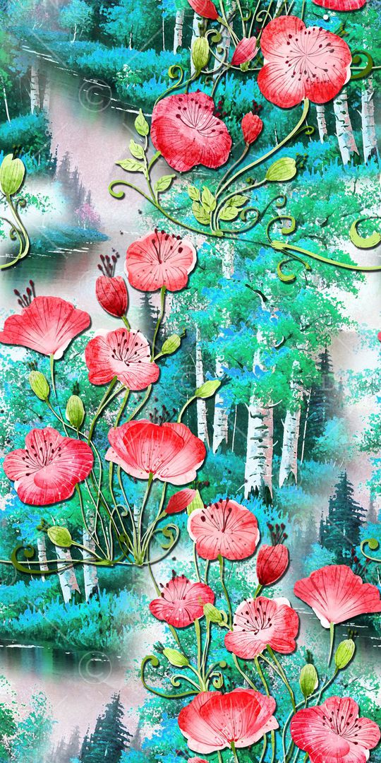 乱花印花华亿平台图片