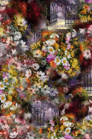 乱花印花华亿平台图片