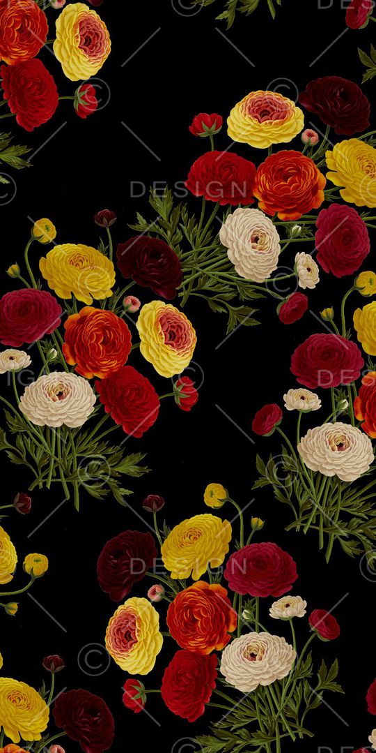 玉兰花印花华亿平台图片