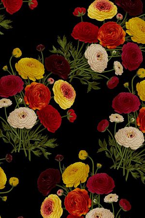 玉兰花印花华亿平台图片