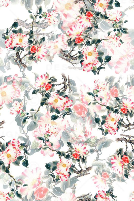 花鸟印花华亿平台图片