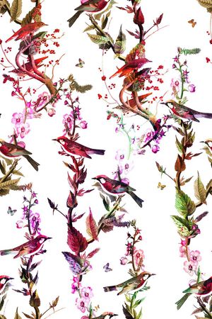 枝叶印花华亿平台图片