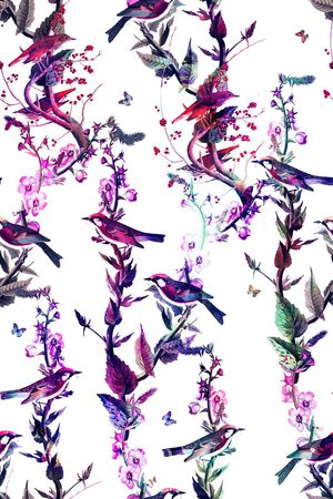 枝叶印花华亿平台图片