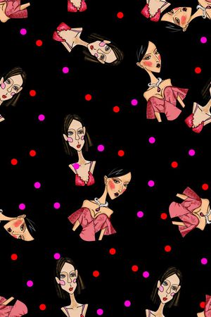 时尚复古趣味印花华亿平台图片