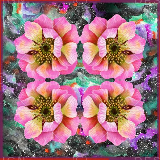 花卉印花华亿平台图片