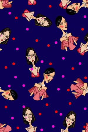 时尚复古趣味印花华亿平台图片