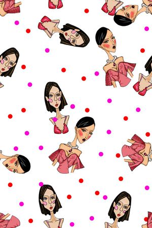 时尚复古趣味印花华亿平台图片