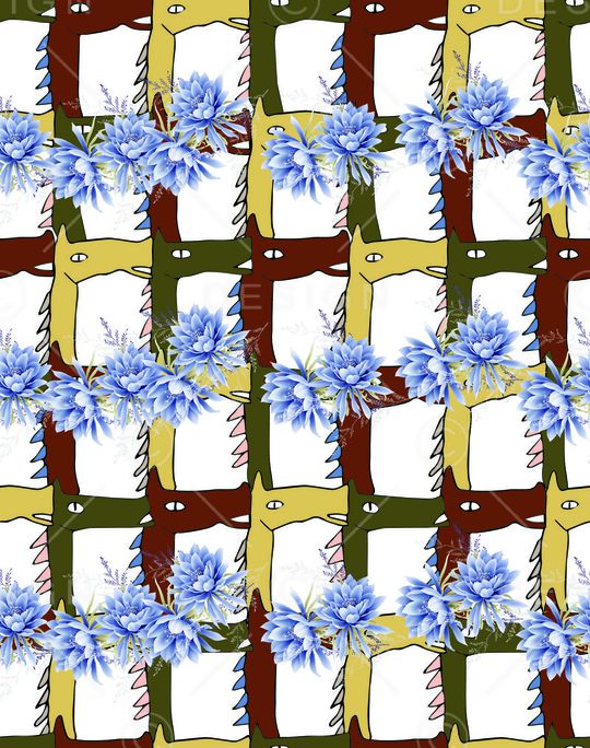 莫妮卡-大牌华亿平台印花华亿平台图片