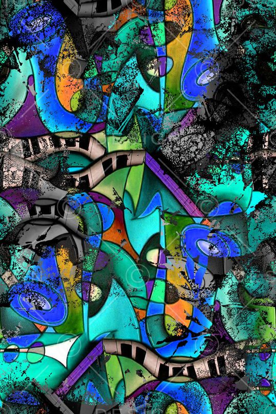 抽象印花华亿平台图片