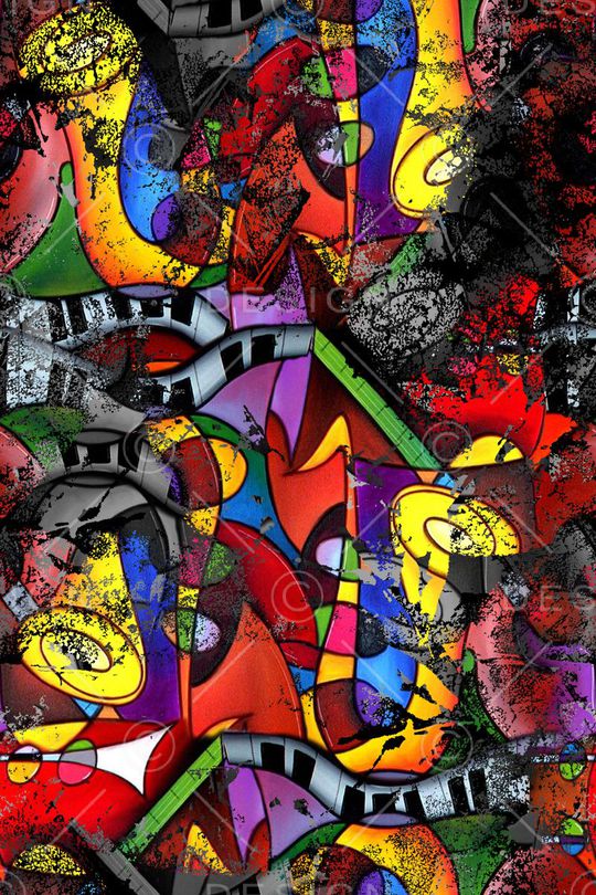 抽象印花华亿平台图片