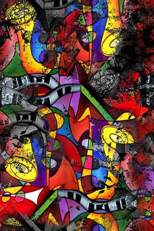 抽象印花华亿平台图片