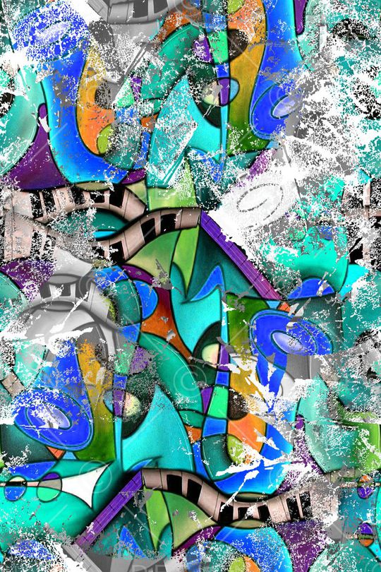 抽象印花华亿平台图片