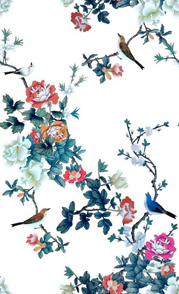 689978-2016-8-11工笔画牡丹花鸟2