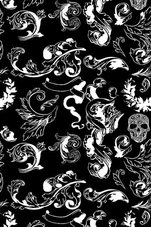 手绘纹样印花华亿平台图片