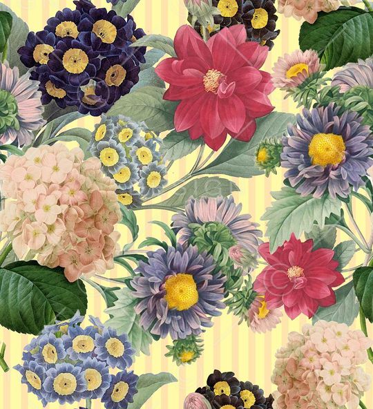 绣球花印花华亿平台图片