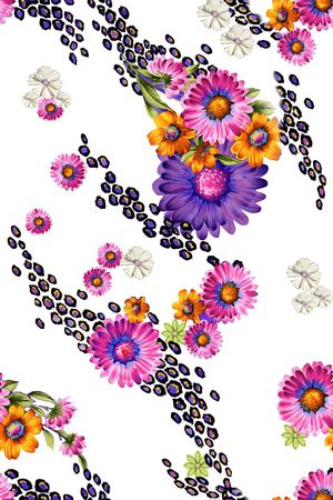 莫妮卡-大牌华亿平台印花华亿平台图片