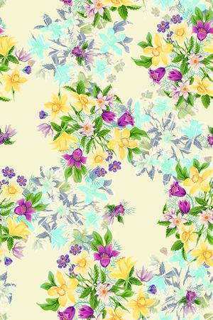 花卉印花华亿平台图片