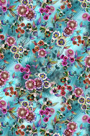 花卉印花华亿平台图片