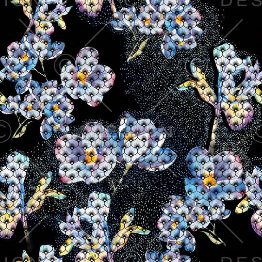 乱花印花华亿平台图片