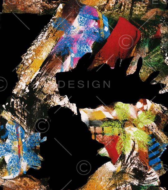 深色底印花华亿平台图片