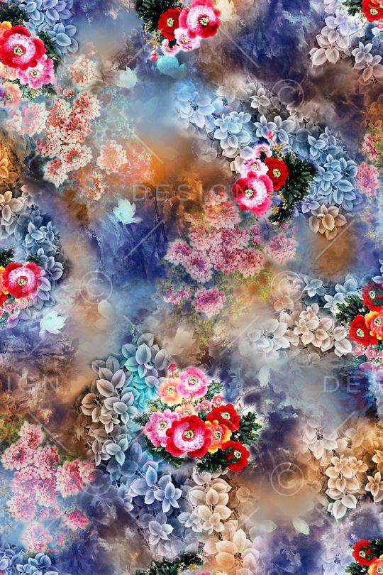 中国风印花华亿平台图片