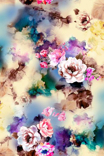 中国风印花华亿平台图片