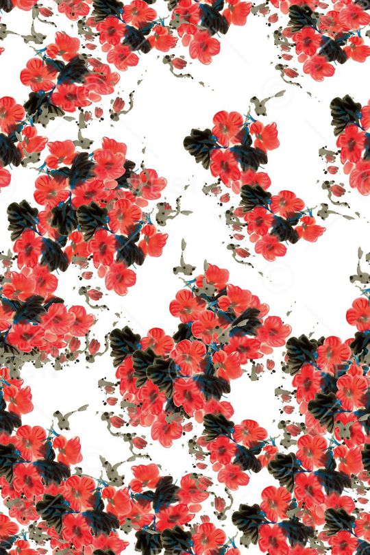 花卉印花华亿平台图片