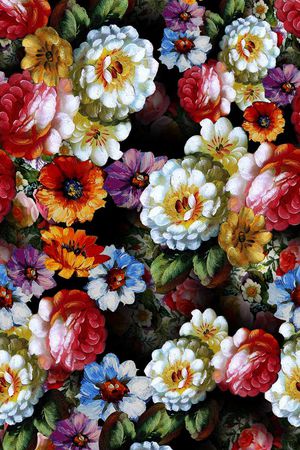 油画花卉印花华亿平台图片