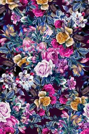 乱花印花华亿平台图片