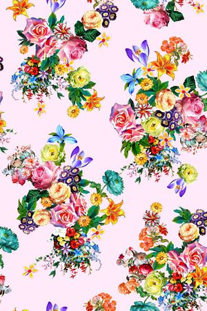 花卉印花华亿平台图片