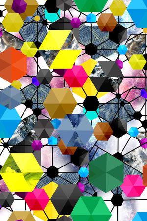 几何印花华亿平台图片