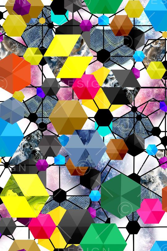 几何印花华亿平台图片