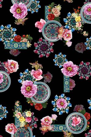 手绘印花华亿平台图片